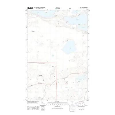 2013 Map of Lost Lake, 2013 Print