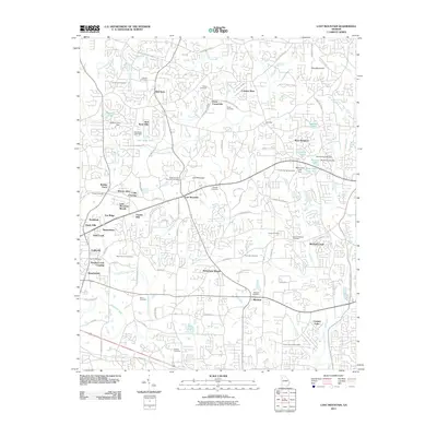 2011 Map of Lost Mountain, 2011 Print
