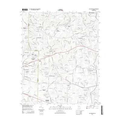 2014 Map of Lost Mountain, 2014 Print