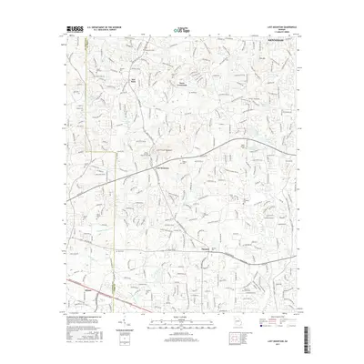 2017 Map of Lost Mountain, 2017 Print