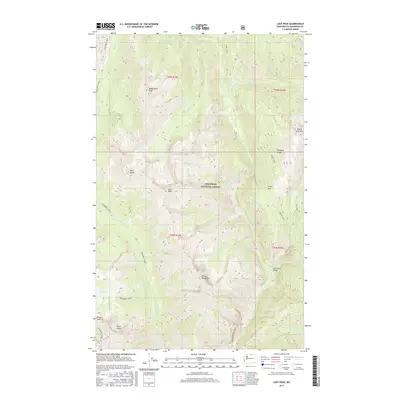 2017 Map of Lost Peak, 2017 Print