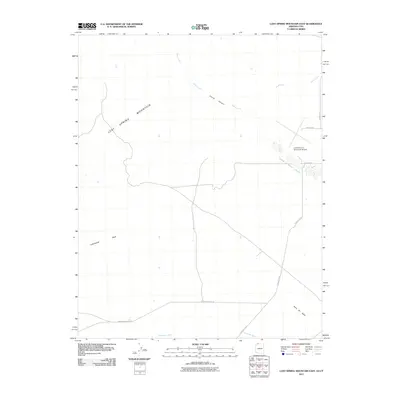 2011 Map of Lost Spring Mountain East, 2011 Print