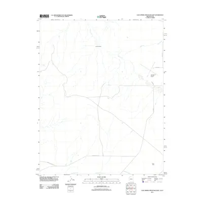 2011 Map of Lost Spring Mountain East, 2011 Print