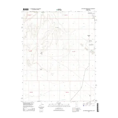 2014 Map of Lost Spring Mountain East, 2014 Print