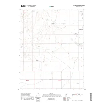 2018 Map of Lost Spring Mountain East, 2018 Print
