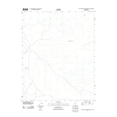 2011 Map of Lost Spring Mountain West, 2011 Print