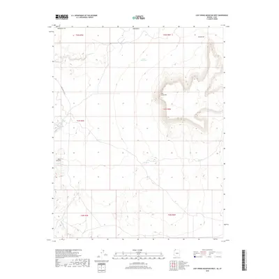2018 Map of Lost Spring Mountain West, 2018 Print