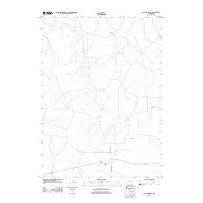 2012 Map of Lost Springs, 2012 Print