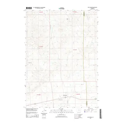 2015 Map of Lost Springs, 2015 Print