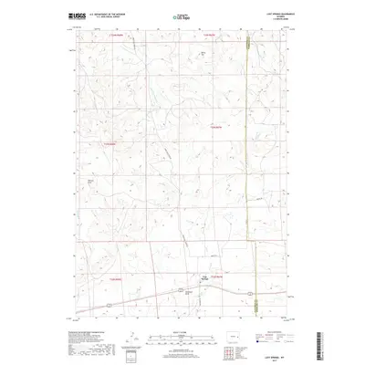 2017 Map of Lost Springs, 2017 Print