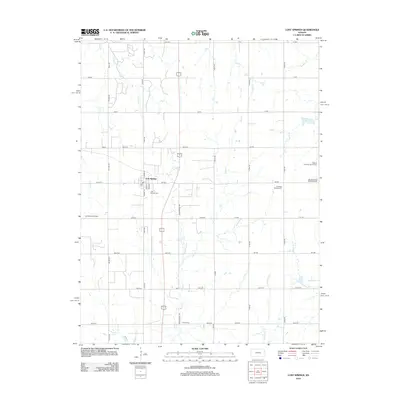 2012 Map of Lost Springs, 2012 Print