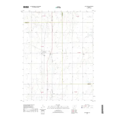 2018 Map of Lost Springs, 2018 Print