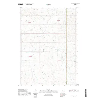 2018 Map of Lost Springs NW, 2018 Print