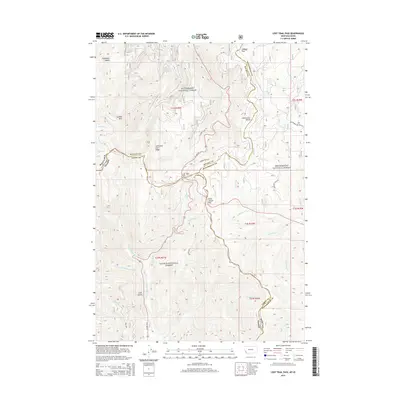2014 Map of Lost Trail Pass, 2014 Print