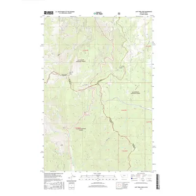 2017 Map of Lost Trail Pass, 2017 Print