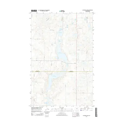 2014 Map of Lostwood Lakes, 2014 Print