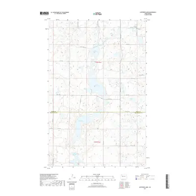 2017 Map of Lostwood Lakes, 2017 Print