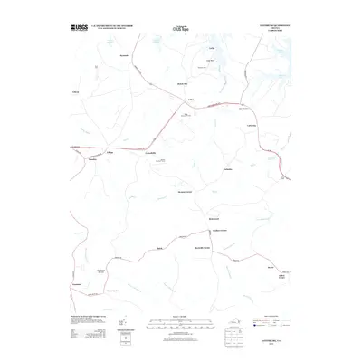 2013 Map of Lottsburg, 2013 Print