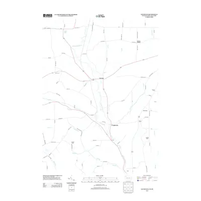 2013 Map of Lottsville, 2013 Print