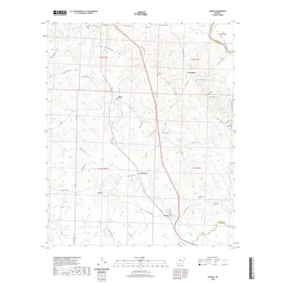 2020 Map of Louann, 2020 Print