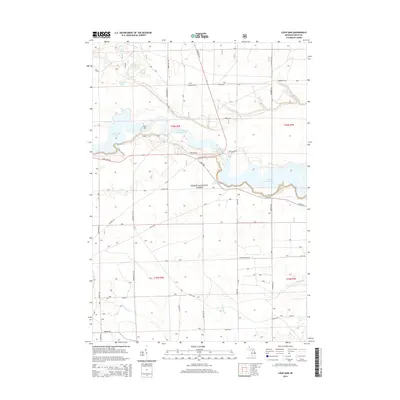 2014 Map of Loud Dam, 2014 Print