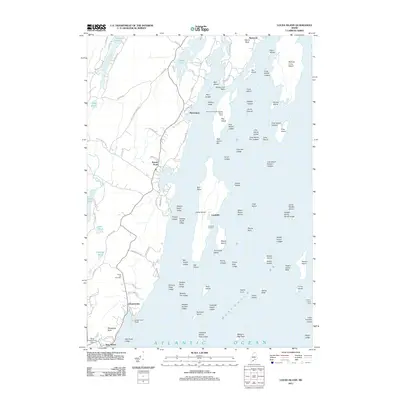 2011 Map of Louds Island, 2011 Print