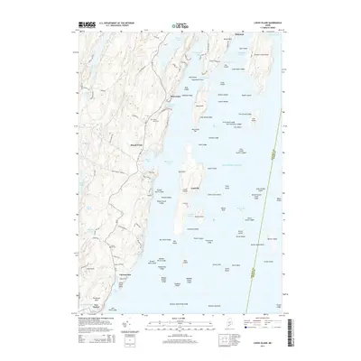 2014 Map of Louds Island, 2014 Print