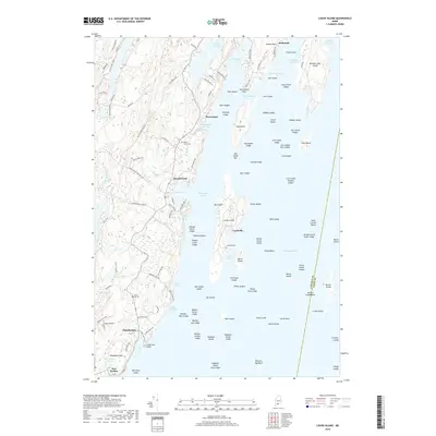 2018 Map of Louds Island, 2018 Print