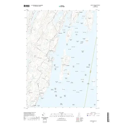 2021 Map of Louds Island, 2021 Print