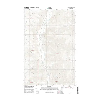2017 Map of Louie Creek, 2017 Print