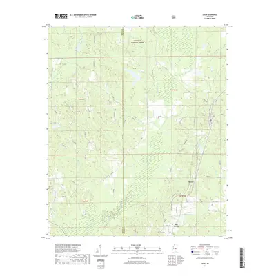 2018 Map of Louin, 2018 Print