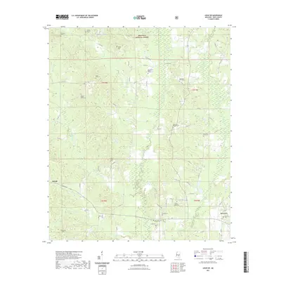 2021 Map of Louin SW, 2021 Print