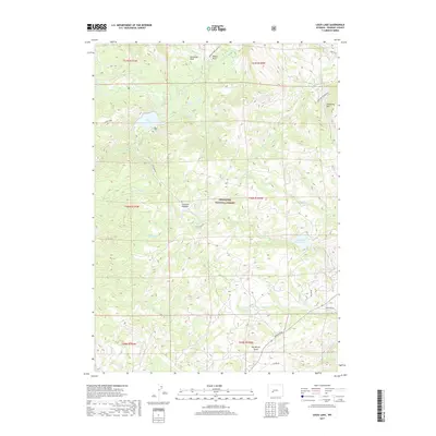 2017 Map of Louis Lake, 2017 Print