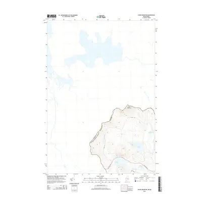 2014 Map of Louise Mountain, 2014 Print