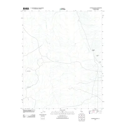 2012 Map of Louisiana Butte, 2012 Print