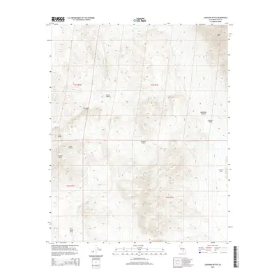 2015 Map of Louisiana Butte, 2015 Print
