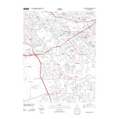 2013 Map of Louisville East, 2013 Print