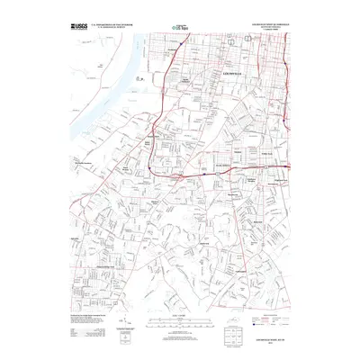 2013 Map of Louisville West, 2013 Print