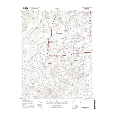 2016 Map of Louisville West, 2016 Print