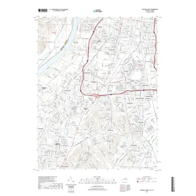 2019 Map of Louisville West, 2019 Print