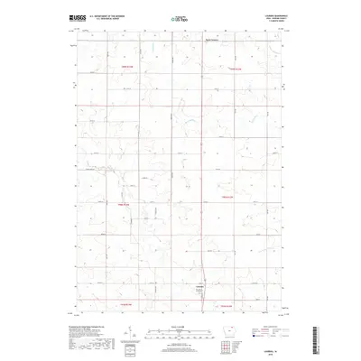 2018 Map of Lourdes, 2018 Print