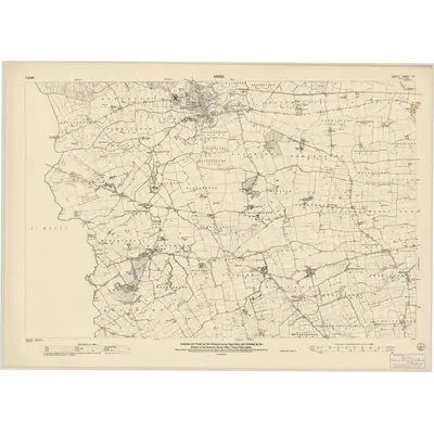 1938 Map of Louth - Sheet 17, 1952 Print