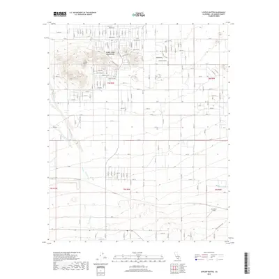 2018 Map of Lovejoy Buttes, 2018 Print