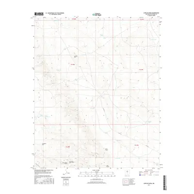 2017 Map of Lovelace Mesa, 2017 Print