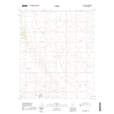 2023 Map of Lovelace Mesa, 2023 Print
