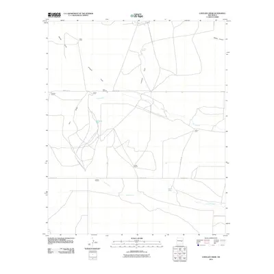 2010 Map of Lovelady Draw, 2010 Print