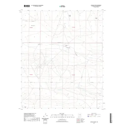 2020 Map of Lovelady Draw, 2020 Print