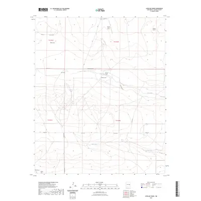 2023 Map of Lovelady Draw, 2023 Print