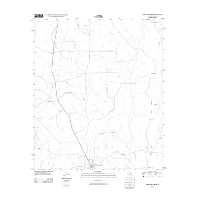 2013 Map of Lovelady North, 2013 Print