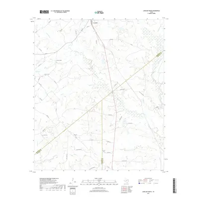 2019 Map of Lovelady South, 2019 Print